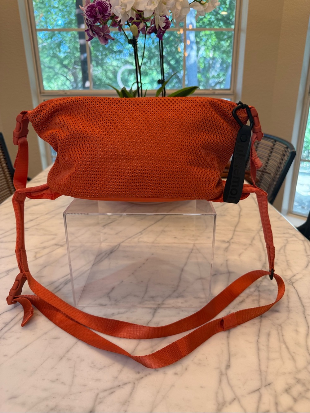 lululemon athletica Orange Perforated Crossbody Bag